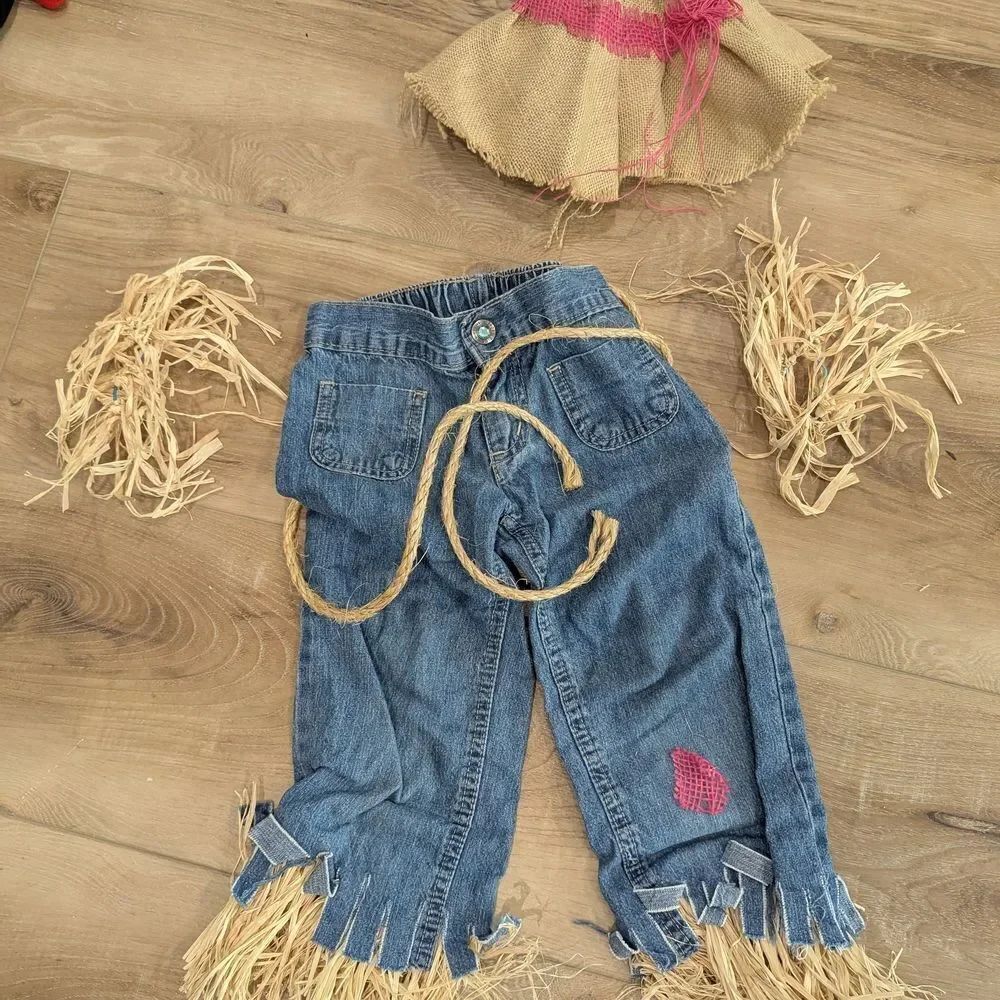 5/25 Kids Denim Scarecrow Costume